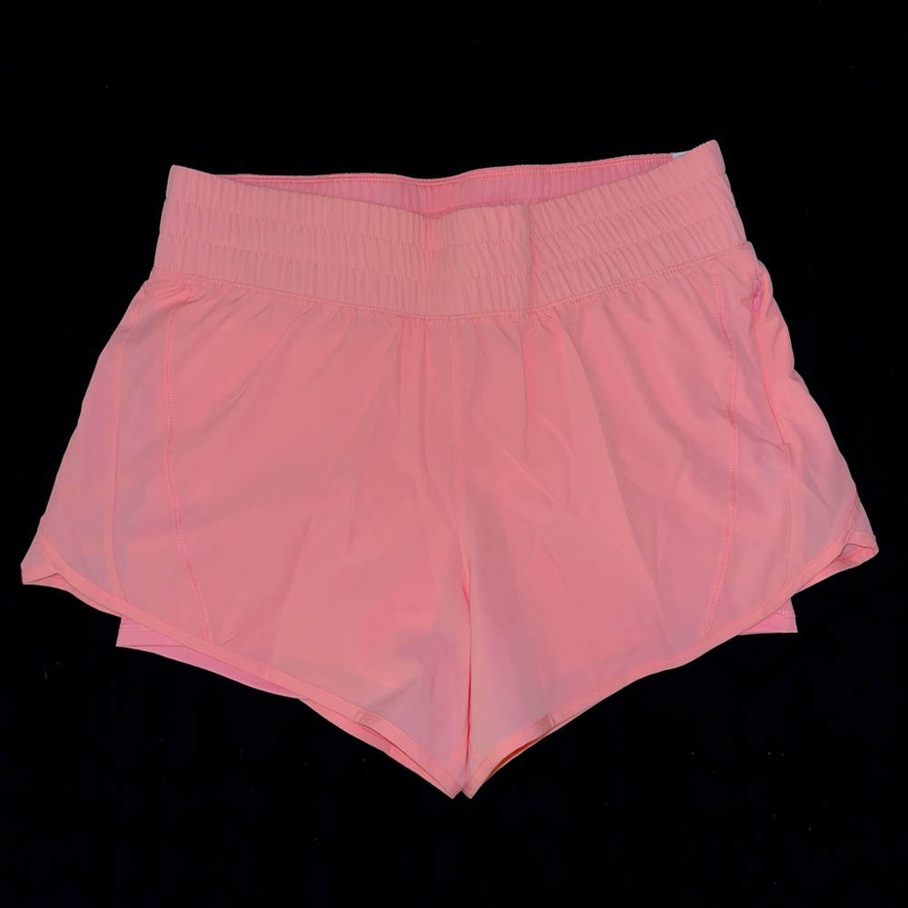 Avia Women’s Large Bright Pink Athletic Shorts with Built-in Spandex